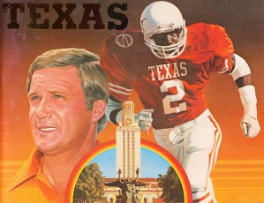 Vintage Texas Longhorns Football Art Poster